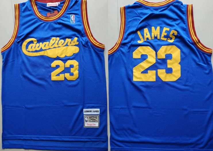 Cavaliers 23 Lebron James Blue Hardwood Classics Stitched NBA Jersey,We sell and wholesale Cavaliers 23 Lebron James Blue Hardwood Classics Stitched NBA Jersey on line form chian!